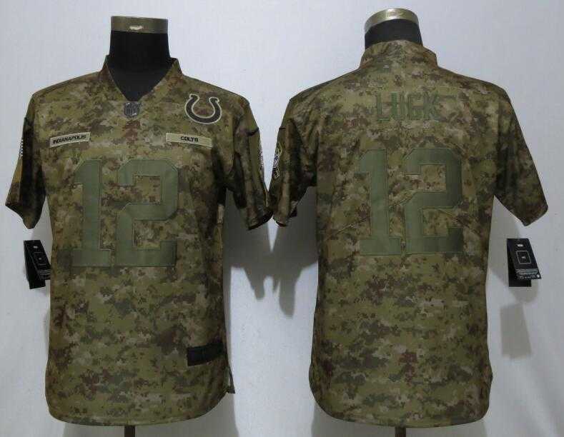 Women Nike Colts 12 Andrew Luck Camo Salute To Service Limited Jersey,We sell and wholesale Women Nike Colts 12 Andrew Luck Camo Salute To Service Limited Jersey on line form chian!